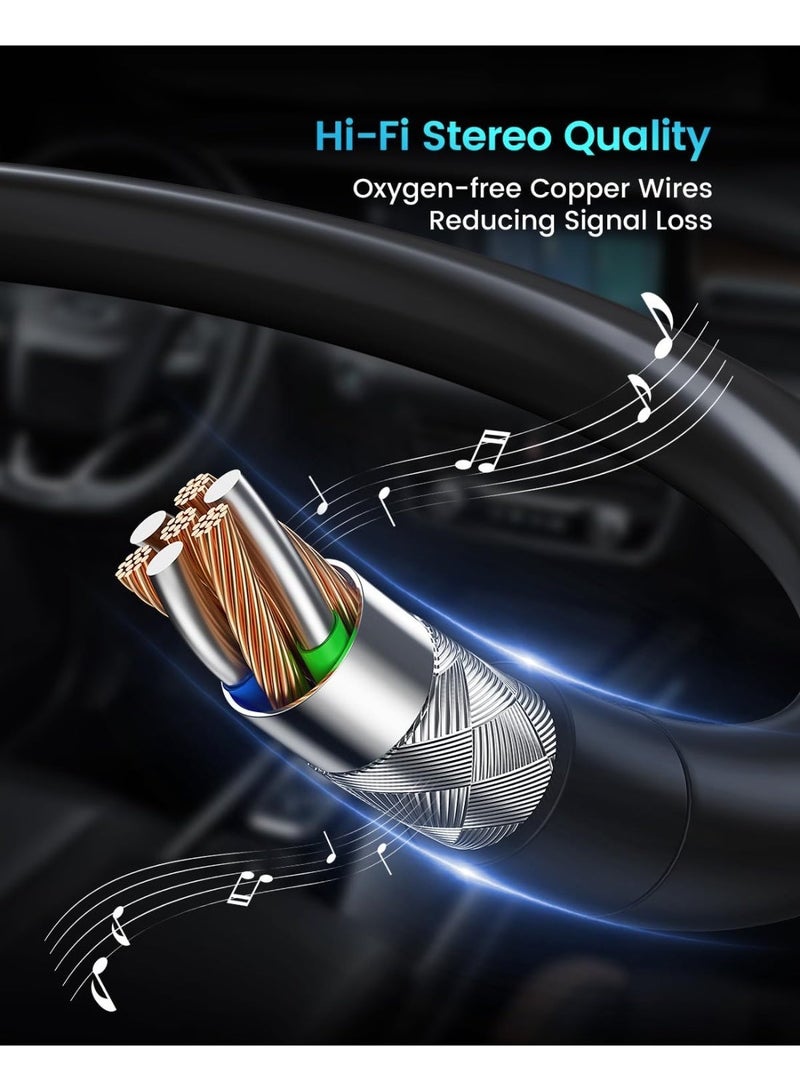 ANDTOBO USB to Aux Audio Adapter, 3.5mm Male to USB Female Adapter for Playing Music with Flash Drive in Car - Image 5